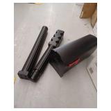 Black Harrison Plastic Mailbox with Post