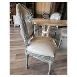 Wooden Round Table W/ Tulip Dining Chairs