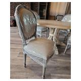 Wooden Round Table W/ Tulip Dining Chairs