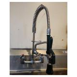 Gridmann Commercial Double Bowl Sink with Pre-Rinse Faucet