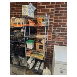 Commercial Wire Storage Rack with Food Service Supplies