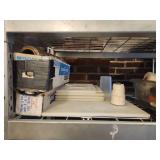 Contents of Shelf W/ Commercial Food Containers, Lids, Sauce Bottles and More!