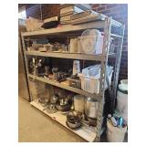 Commercial Metal Storage Shelf Unit - CONTENTS NOT INCLUDED