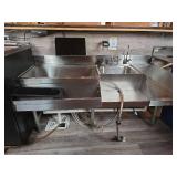 Advance Tabco 5ft Stainless Steel Bar Sink With Right Side Drain Board