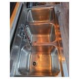 Advance Tabco Stainless Steel 3 Compartment Sink