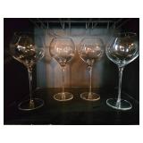 Crystal Red Wine Glasses - Set of  8