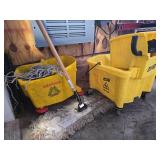 Commercial Mop Bucket And Dust Broom Lot