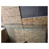 Lot W/ Assorted  Plywood and 56X56in Glass Top