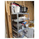 5-Teir Adjustable  Shelf W/ Cambro Containers, Small Wares and More!