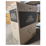 Valu+Plus White Foam Hinged Containers - 150 Count