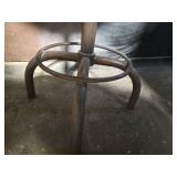 Metal Bar Height Table  W/ Wooden Top