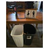 Restroom Sign Set W/ Display Stand