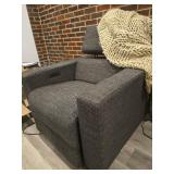 Modern Power Recliner with USB Port and Blanket