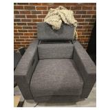 Modern Power Recliner with USB Port and Blanket