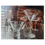 Crystal Martini Glass Collection Set