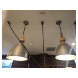 Metal Dome Pendant Lights - Set of 2