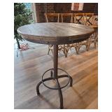 French Bistro Style Bar Set - Round Table with (4) Cross-Back Chairs