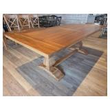 Farmhouse Style Dining Set with (8) X-Back Chairs