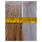 Wooden Square Table With (4) Black Metal Chairs