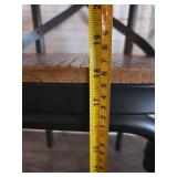 Wooden Dining Set with (6) Cross-Back Chairs