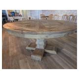 Round Table Dining Set with (4) Cane Chairs
