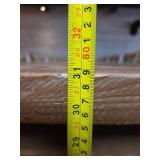 12ft Harvester Table With (12) Cross Back Chairs