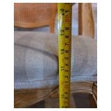 French Country Dining Set with (2) Cane Back Chairs