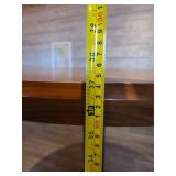 Round Solid Wood Table with Cross Base