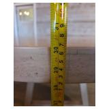 Round Whitewashed Table with (4) Cane Woven Back Chairs