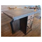 Rustic Rectangle Table with (4) Bar Stools