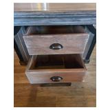 Rustic Rectangle Table with (4) Bar Stools