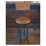 Industrial Bar Height Table with (6) Adjustable Stools