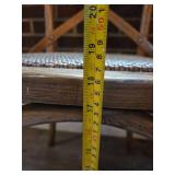 12ft Harvester Table With (12) Cross Back Chairs