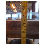 12ft Harvester Table With (12) Cross Back Chairs