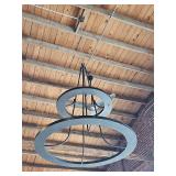 Modern Two-Tier Industrial Chandelier