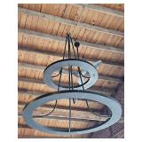 Modern Two-Tier Industrial Chandelier