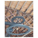 Modern Two-Tier Industrial Chandelier