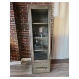 Modern Display Cabinet with Rope-Wrapped Handles