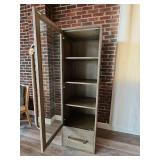 Modern Display Cabinet with Rope-Wrapped Handles