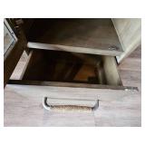 Modern Display Cabinet with Rope-Wrapped Handles