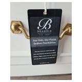 White Bramble 3-Drawer Chest with Gold Hardware