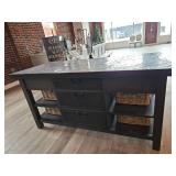 Industrial Style Storage Console Table