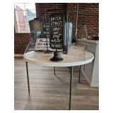 Restaurant Chalkboard Sign Stand Set and 4ft LIFETIME Table