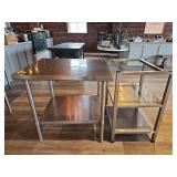 Rational AG Stainless Steel Prep Tables - Set of 2