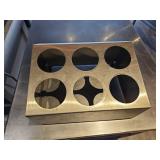 Commercial Stainless Steel Prep Table with Utensil Holder