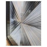 Modern Black Frame With Ribbon Art Design