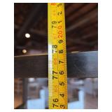 Industrial Steel Cart with Wood Shelf