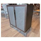 Wooden Storage Cabinet with Metal Base