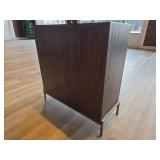 Wooden Storage Cabinet with Metal Base