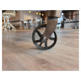 Wooden Coffee Table with Steel Frame